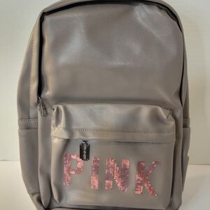 Pink Gray Womens  Backpack.  NWOT 😍 B1